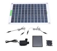 Kit Solar de Bomba de Agua con Panel Monocristalino 100W, Bomba 5M, Caja de Almacenamiento de Energía para Circulación de Agua en Piscinas y Jardines