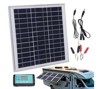 Kit solar - de carga de panel portátil de color negro, unidad de recolección de energía renovable, conjunto de conversión de energía ligera, fuente de alimentación compacta fuera de la red | p