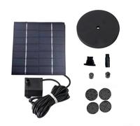Kit solar de la bomba de la fuente 1.5W con el panel monocristalino y la fuente solar del motor sin escobillas para el baño del pájaro y el estanque del jardín