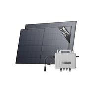 Kit solar ECOFLOW STREAM, inversor de 800W, 2*panele solare FV 520W, inversor de inyección a red inteligente con WiFi, control mediante aplicación para balcones, techos, paredes verticales, jardines