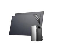 Kit solar ECOFLOW STREAM Pro, batería de 1,92 kWh, 2 paneles solares rígidos de 450 W, 3 entradas solares MPPT de 2300 W, 2 puertos de CA 2300 W, batería todo en uno con inversor, listo para usar