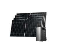 Kit Solar ECOFLOW Stream Ultra 1,92 kWh con 4 Paneles solares rígidos 500 W | 4 entradas solares MPPT de 2800 W, 2 Puertos de CA 2300W, batería con inversor, AI, Plug&Play