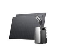 Kit solar ECOFLOW STREAM Ultra, batería de 1,92 kWh, 2 paneles solares rígidos de 400 W, 4 entradas solares MPPT de 2800 W, 2 puertos de CA 2300W, batería con inversor, AI, Plug&Play