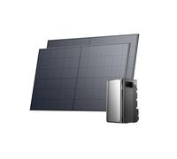 Kit Solar ECOFLOW Stream Ultra, batería de 1,92 kWh, 2 Paneles solares rígidos de 500 W, 4 entradas solares MPPT de 2800 W, 2 Puertos de CA 2300W, batería con inversor, AI, Plug&Play