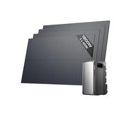 Kit solar ECOFLOW STREAM Ultra, batería de 1,92 kWh, 4 paneles solares rígidos de 450 W, 4 entradas solares MPPT de 2800 W, 2 puertos de CA 2300W, batería con inversor, AI, Plug&Play