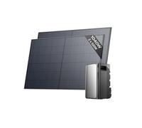 Kit solar EF EcoFlow STREAM Max batería de 1,92 kWh con panel solar rígido de 520 W*2, entrada solar de 1800 W, 2 MPPT, puerto de CA 1200 W, microinversor de 600/800 W, control inteligente con IA