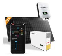 Kit Solar Svan con 12 Paneles Solares de 460W, Inversor Híbrido de 5 Kw, Plug and Play, Control desde APP, Protección IP68, Soporte de Montaje, Uso Exterior, Instalación en Techo o Tejado Plano