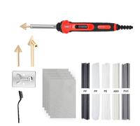 Kit soldadura plástico, herramienta planchado cuero, herramienta alisado, cinturón, varilla PP, reparación plástico Soldador de plástico