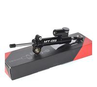 Kit Soporte Estabilizador Dirección Soporte Amortiguador Control Dirección Motocicleta para Yamaha MT09 MT-09 MT 09 2013-2023 Kit Montaje Lineal Invertido Ajustable Amortiguadores CNC(Conjunto 6)