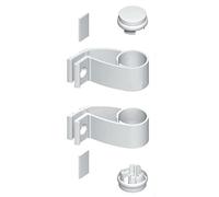 Kit soporte mango Diva X LA CRUZADA DS Ø 35 - Blanco 9016 B3 - DS7318-785