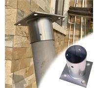 kit soportes para pérgola Base de poste para cerca de alambre de cadena de acero inoxidable, soporte de poste de diámetro 80, 90, 100, 120 y 200 mm, soporte de(DIA 80 x 80MM(3.1 x 3.1IN))