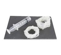 Kit Spaghetti Cocina Molecular con Jeringuilla 20 ml y Tubos Silicona 2 mm y 4 mm Reutilizables para Gelificación y Esferificación Crea Fideos Gelificados y Decoraciones Creativas