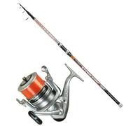Kit Surfcasting - Caña de pescar Trabucco Oceanic Storm Surf telescópica de 4,20 m, 200 g + carrete Trabucco (1 caña + 1 Oceanic 8000)