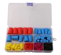 Kit surtido cónico de goma de silicona, 125 piezas para taponar agujeros, pintura, aceite, impregnación hidráulica y pulverización de medios, conos de sellado reutilizables