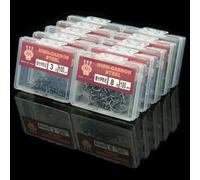 Kit surtido de 100 anzuelos de acero al carbono con ganchos agudos y circulares para bagre y señuelo suave, juego de caja de aparejos de agua dulce con púas en varios tamaños (8#)