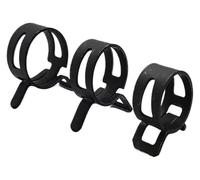 Kit surtido de 115 piezas de abrazaderas de resorte de vacío negras Q673B de 6-22 mm for mangueras de combustible, aceite y agua, tubos y tuberías, con sujetadores metálicos y alicates.