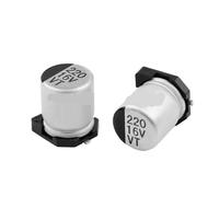 Kit surtido de 130 condensadores electrolíticos de aluminio (13 valores x 10 unidades = 130 condensadores sólidos for placa base).