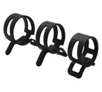 Kit surtido de 140 abrazaderas de manguera de agua, combustible y aceite Q673B negras de 6-22 mm con resorte de vacío for tubos y tuberías, for abrazaderas de banda y sujetadores metálicos + alicates
