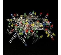 Kit surtido de componentes electrónicos con resistencias, condensadores, diodos LED, transistores para proyectos de bricolaje para Arduino para Raspberry Pi Prototipado de placa de pruebas