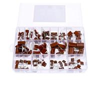 Kit surtido de condensadores CBB película polipropileno (CBB), 150 unidades, 10 nF-68 nF, 400 V, 630, 22, 47, 100, 220, 470 y 560 Capacitance Meters