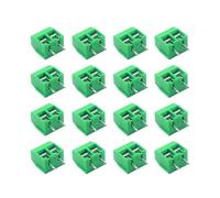 Kit surtido de conectores de bloque de terminales PCB, paso de 5,0 mm, KF301, pines rectos, 2 pines y 3 pines, 10/50 unidades(2P Green,40PCS)