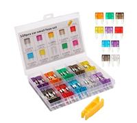 Kit surtido de fusibles para coche - 120 piezas de repuesto mini fusibles - Recambios para modificaciones y sustitución de vehículos útiles para SUV Barcos Moto Remolques