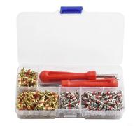 Kit surtido de núcleo de válvula de aire acondicionado para coche, 242 piezas R134a juego de herramientas removedoras con adaptadores de presión alta/baja para reparación de automóviles