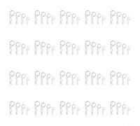 Kit surtido de pasadores de resorte de 80 piezas para tractores y cortadoras de césped con cuatro tamaños, incluyendo 3,5 x 90 mm, 3 x 80 mm, 2,5 x 65 mm y 2 x 50 mm, sujetadores de metal para tareas
