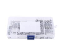 Kit surtido de tornillos de cabeza hueca hexagonal, 240 piezas M3 M4 M5 M6 M8 Tornillos prisioneros de acero inoxidable con llaves hexagonales para proyectos de bricolaje y