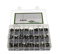 Kit surtido de transistores electrónicos de 840 piezas, 24 valores, TO-92, BC547, BC327, BC337, 2N2222, 3904, PNP/NPN