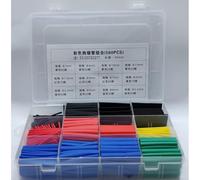 Kit surtido de tubos termorretráctiles, 280/560/580 fundas de cable de alambre, tubos de goma ignífugos para aislamiento eléctrico y reparación (560 piezas)