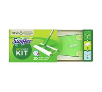 Swiffer Mopa Limpiador En Seco Y Húmedo Kit Básico Para Limpiar Madera Y Suelos, Con: 1 Mopa, 8 Paños Secos, 3 Paños Húmedos