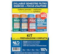 Kit Syllabus per la preparazione al semestre filtro: Biologia + Chimica + Fisica + 8000 quiz commentati e simulazioni d'esame. Nuova ediz.