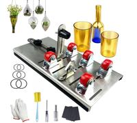 Kit Tagliabottiglie In Vetro Fai Da Te Per Realizzare Portacandele, Kit Di Strumenti Per Il Taglio Del Vetro, Per Tagliare Bottiglie Rotonde E Quadrate Di Vino, Birra, Liquori E Whisky, Include Guanti