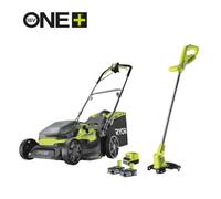Kit tagliaerba + tagliabordi RYOBI One+, 2x18V, l.37cm, 2 batterie de 5Ah