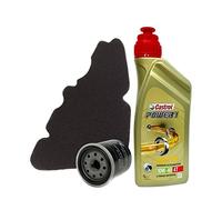 Kit Tagliando Castrol Power 1 10 W40 Filtro Aceite Aire Original Liberty 125/150