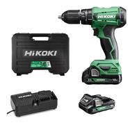 Kit Taladro Destornillador a Batería Con Percusión Hikoki DV18DA 18V+ 2x Batt 2A