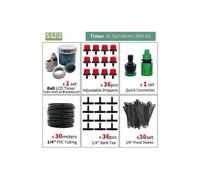 (Kit Temporizador-C 30m) Temporizadores de agua 50M-5M Sistema de riego por goteo DIY Riego automático
