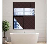 Kit térmico de invierno para ventana, se adapta a mantas oxain de hasta 200 x 215 cm, para un máximo color café de guerra, 155 x 180 cm, ahorro de energía