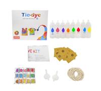 Kit Tie Dye - Juego Completo De Herramientas Para Teñir Ropa | Kit De Botella Tie Dye Con Botellas Exprimibles | Para Principiantes Y Expertos, Familia, Escuela, Hogar, Edredones, Lienzos, Sombreros,