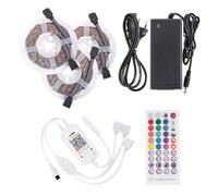 Kit Tira 108W 4.500Lm 450 LEDs 15 metros RGB Blister Transformador, Controlador, Control Remoto IP20 40.000H [CA-KITRGB-15M] | Greenice