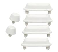 Kit topes - Incluye topes de Nylon para Fijar el Asiento de WC, fácil instalación, Duradero y Resistente a la Humedad. Ideal para Mantener el Asiento Seguro. #