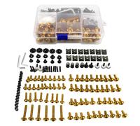 Kit Tornillos Carenado Chasis Motocicleta, Clips Sujeción, Tornillo Para Y&amaha Para XJ6 DIVERSION Para XJ600 650 6F 700 750 900(Gold)