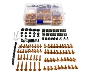 Kit Tornillos Carenado Chasis Motocicleta, Clips Sujeción, Tornillo Para Y&amaha Para XJ6 DIVERSION Para XJ600 650 6F 700 750 900(Orange)