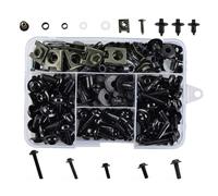 Kit Tornillos Carenado Motocicleta M5 M6, Clip De Tuerca Para Y&amaha Para Desviación XJ6N FZ6R FZR1000 FZR750R FZR600(Negro)