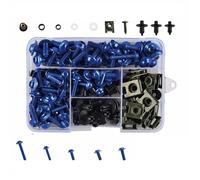 Kit Tornillos Carenado Motocicleta M5 M6, Clip De Tuerca Para Y&amaha Para Desviación XJ6N FZ6R FZR1000 FZR750R FZR600(Blu)