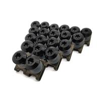 Kit Tornillos Compatible Con Gas Gas EC2T FSE FSR EC300 EC250 20 Piezas Motocicleta Para Cuerpo De Carenado Personalizado Para Tornillo Perno Para Pernos Resorte Tuercas M6(Black)