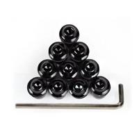 Kit Tornillos Compatible Con KYMCO Downtown 300i 350i 200i 200 300 500 Pernos De Parabrisas De Motocicleta Montajes Carenado Tornillos Parabrisas(Black)