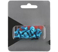 Kit Tornillos Freno Disco 12uds M5x12 Rojos | Aleación aluminio para fuerte, para resistencia , peso ligero, ideal MTB, rosca limpia M5x12(Blue)