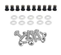 Kit tornillos motocicleta Compatible Con Para Ninja Para ZX10R Para ZX1000J 2011 2012 2013 10 Piezas Motocicleta Universal Tornillos Para M5 * 15 Tuercas De Pozo Para Parabrisas